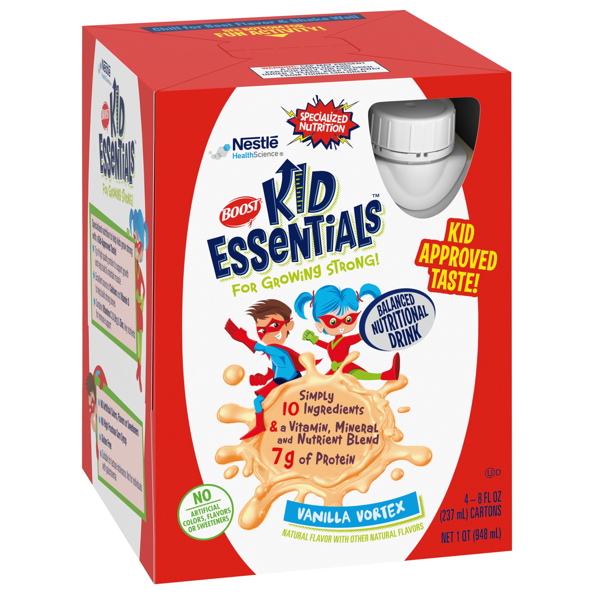 slide 5 of 5, Boost Kid Essentials Vanilla Nutrition Drink, 4 ct; 8.25 fl oz