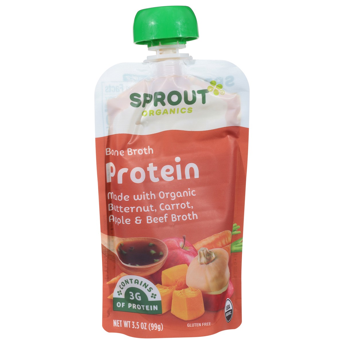 slide 7 of 11, Sprout Organics Protein Bone Broth Protein 3.5 oz, 3.5 oz