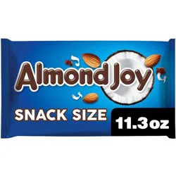 Almond Joy Coconut and Almond Chocolate Snack Size Candy Bag, 11.3 oz