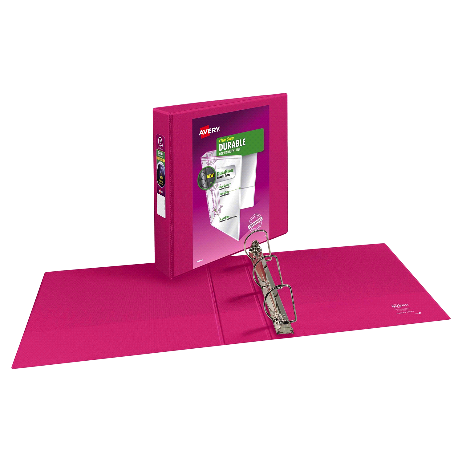 slide 1 of 1, Avery Durable View Binder, Pink, 2 in