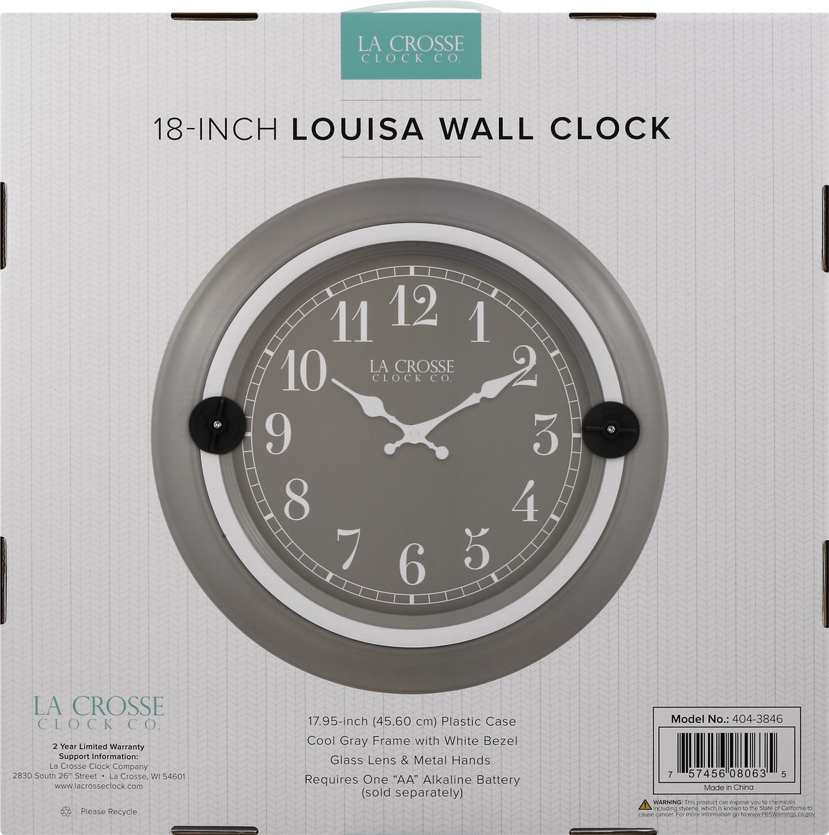 slide 6 of 9, La Crosse Clock Wall Clock 1 ea, 1 ct