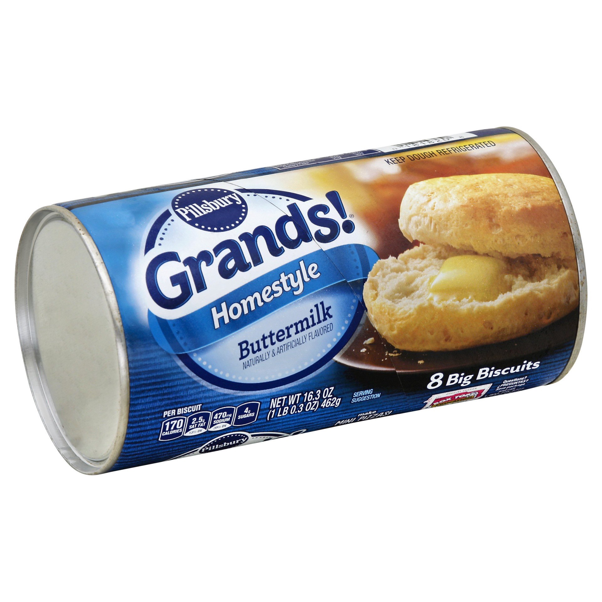 slide 1 of 1, Pillsbury Southern Homestyle Buttermilk Biscuit Dough, 16.3 oz