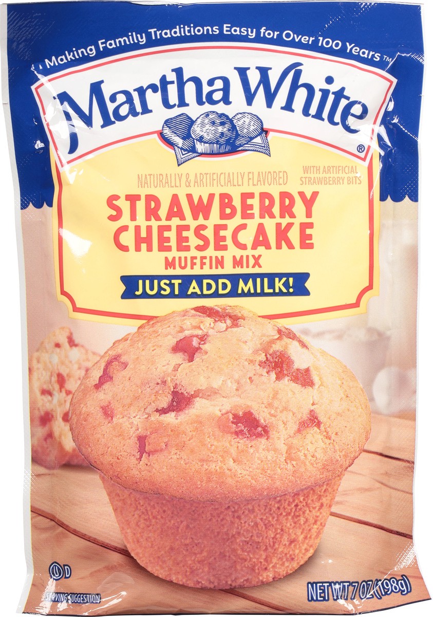 slide 6 of 9, Martha White Strawberry Cheesecake Muffin Mix 1 7 oz, 7 oz