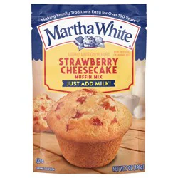 Martha White Strawberry Cheesecake Muffin Mix, 7 oz Bag