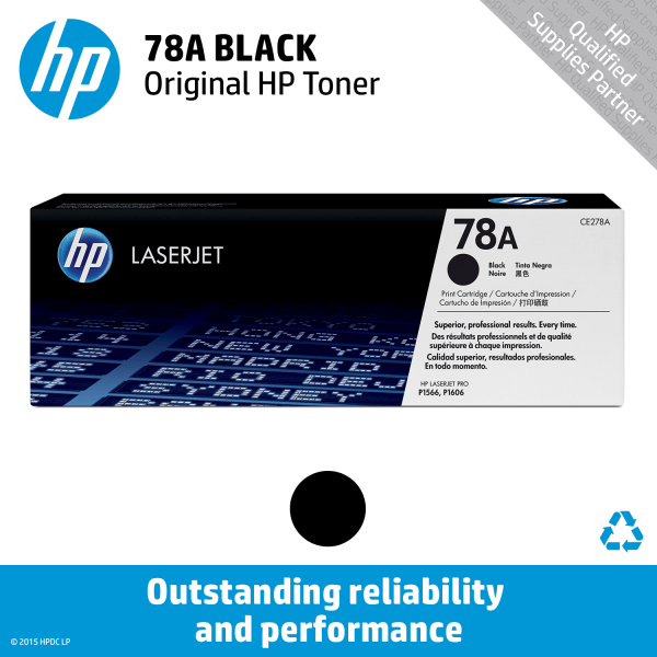 slide 5 of 6, HP 78A (Ce278A) Black Original Laserjet Toner Cartridge, 1 ct