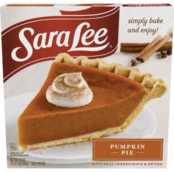 Sara Lee Open Face Pie Unbaked Pumpkin