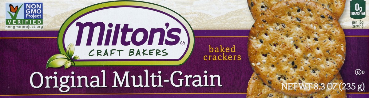 slide 3 of 4, Milton's Baked Crackers, Original Multi-Grain, 8.3 oz