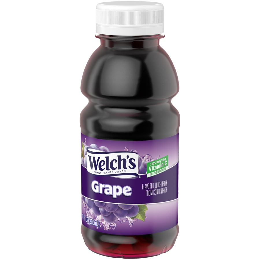 Welch's Grape Juice Drink, 10 fl oz On-the-Go Bottle (Pack of 6) 6 ct ...