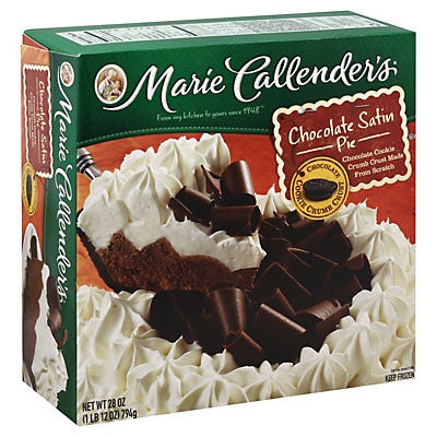 slide 1 of 1, Marie Callender's Chocolate Satin Pie, 28 oz