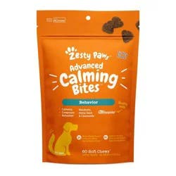 Zesty Paws Advanced Behavior Calming Soft Chews for Dogs - Turkey Flavor - 60ct