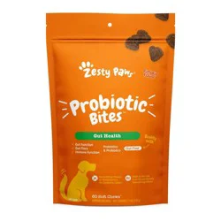 Zesty Paws Probiotic Bites for Dog Pumpkin Flavor - 60ct