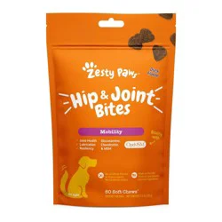 Zesty Paws Hip & Joint Mobility Soft Chews for Dogs - Duck Flavor - 60ct