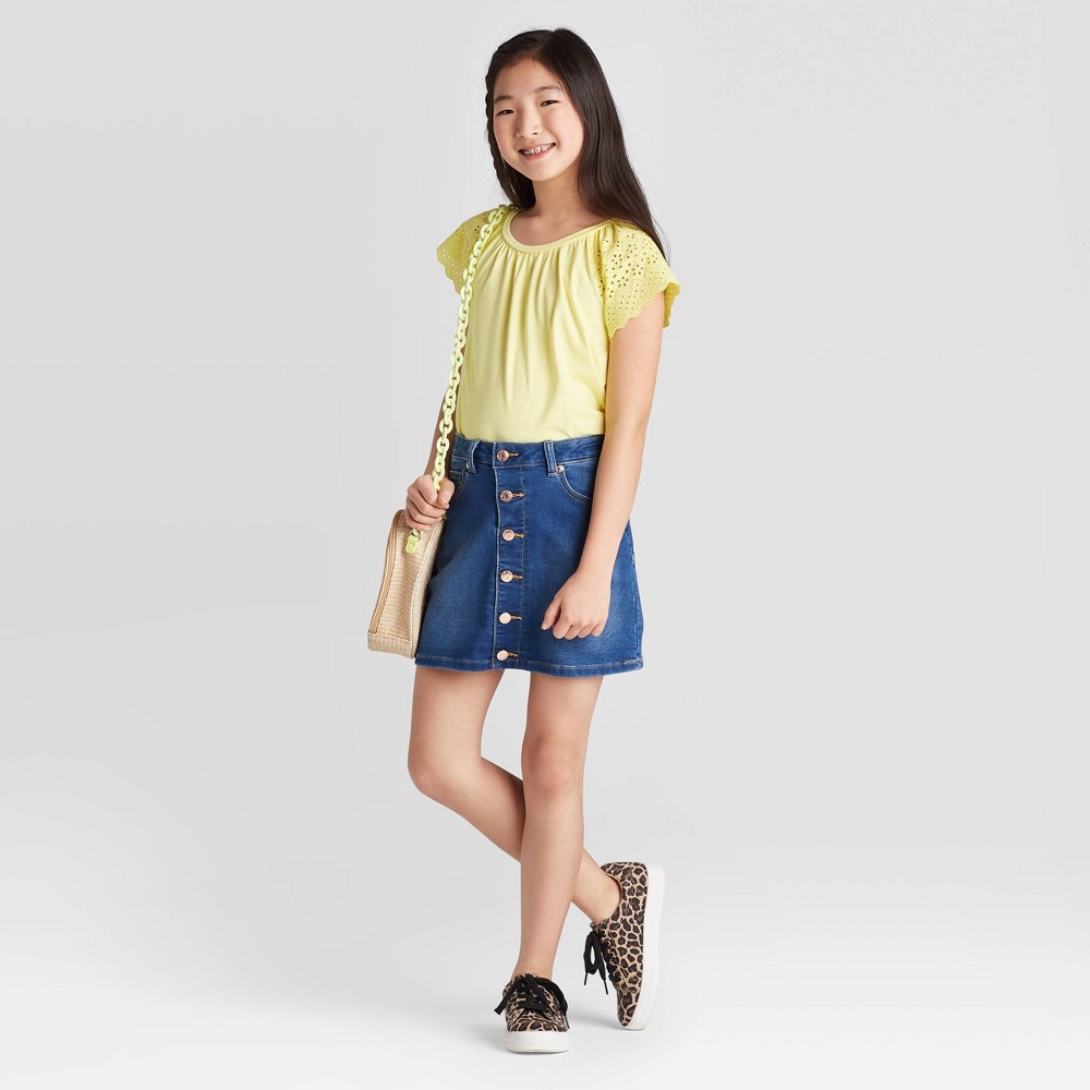 Cat and jack denim 2024 skirt