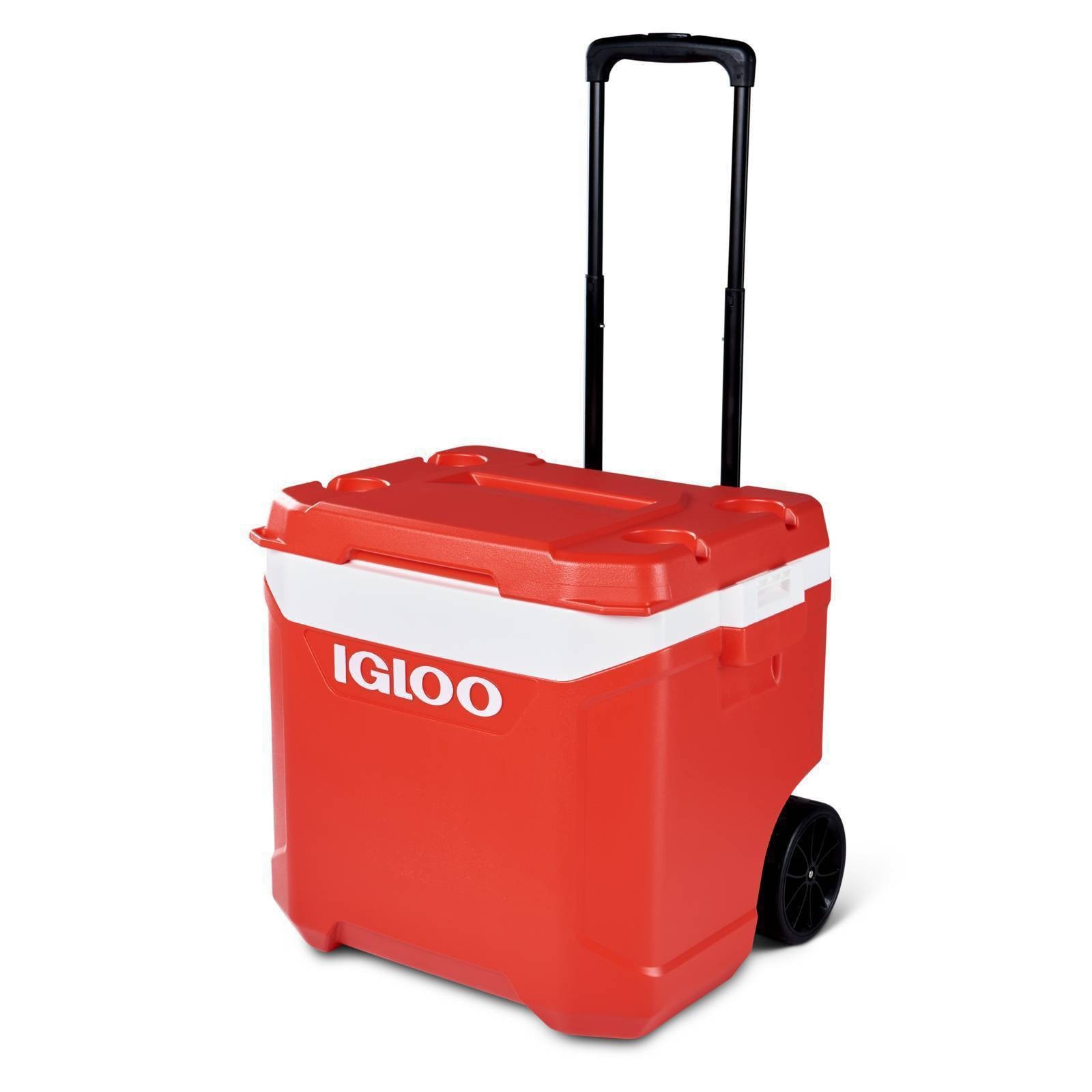 slide 1 of 1, Igloo Latitude Roller Cooler - Red, 60 qt