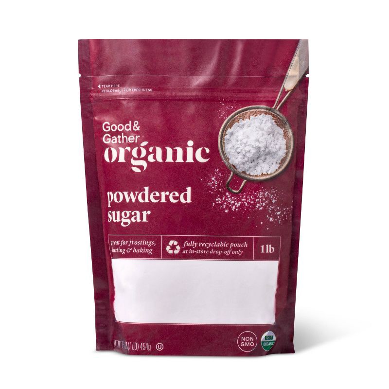 slide 1 of 3, Organic Powdered Sugar - 16oz - Good & Gather™, 16 oz