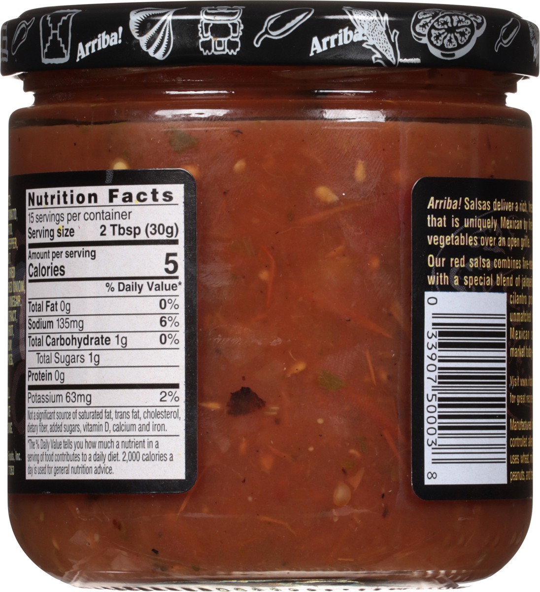 slide 6 of 9, Arriba! Mild Fire Roasted Mexican Red Salsa 16 oz, 16 oz