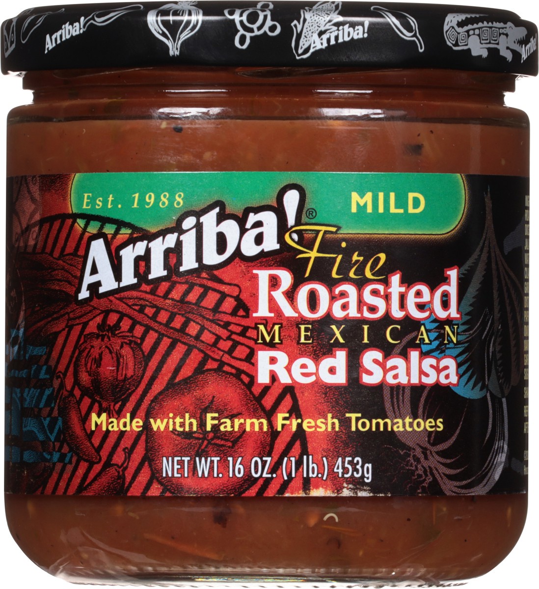 slide 7 of 9, Arriba! Mild Fire Roasted Mexican Red Salsa 16 oz, 16 oz