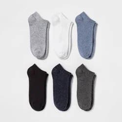 Women's 6pk Low Cut Socks - A New Day™ Denim Assorted Colors 4-10