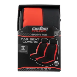 Custom Accessories Custom Low Back Seat Covers - 2 pc - Sport Red