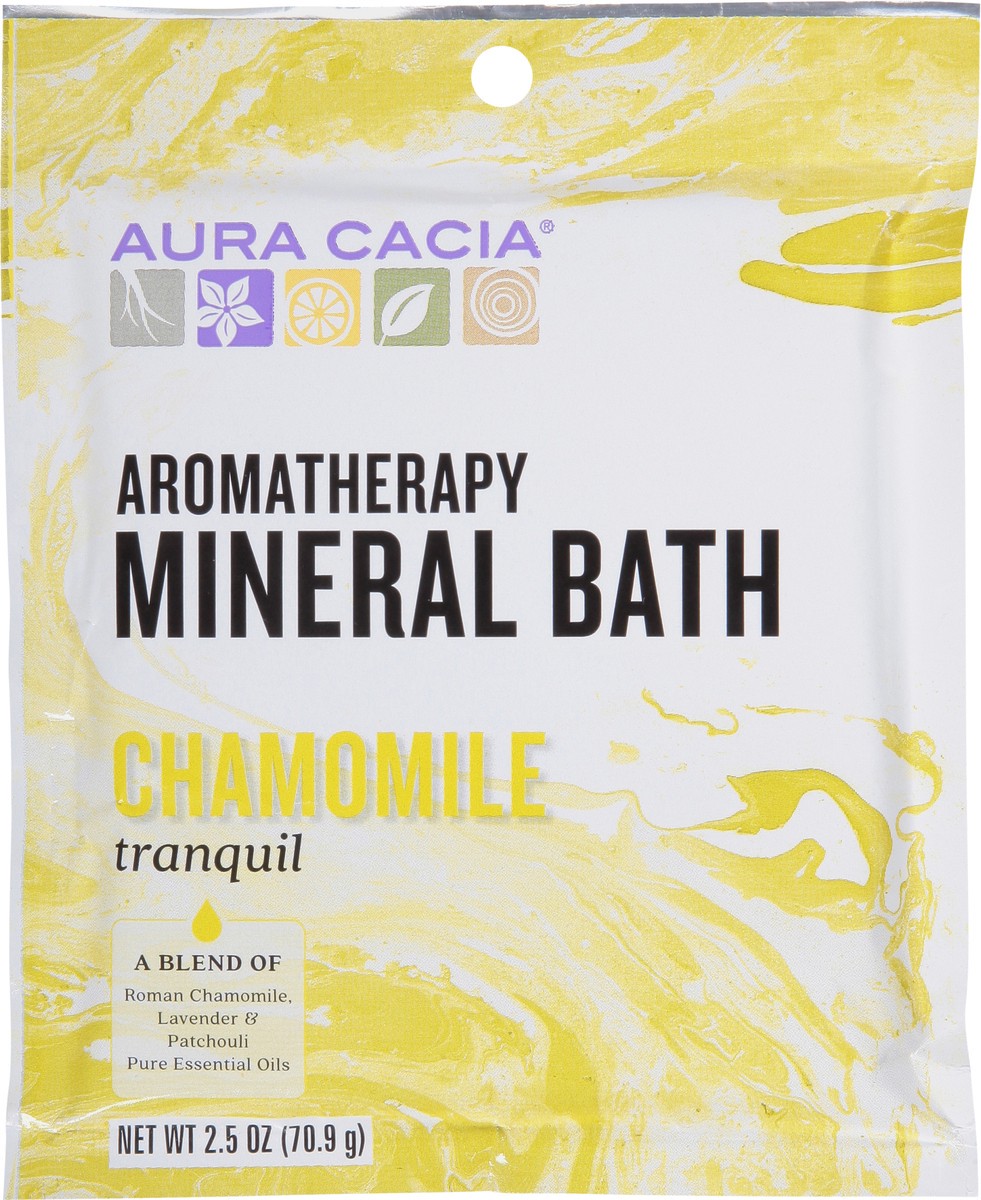 slide 1 of 12, Aura Cacia Tranquil Chamomile Aromatherapy Mineral Bath, 2.5 oz