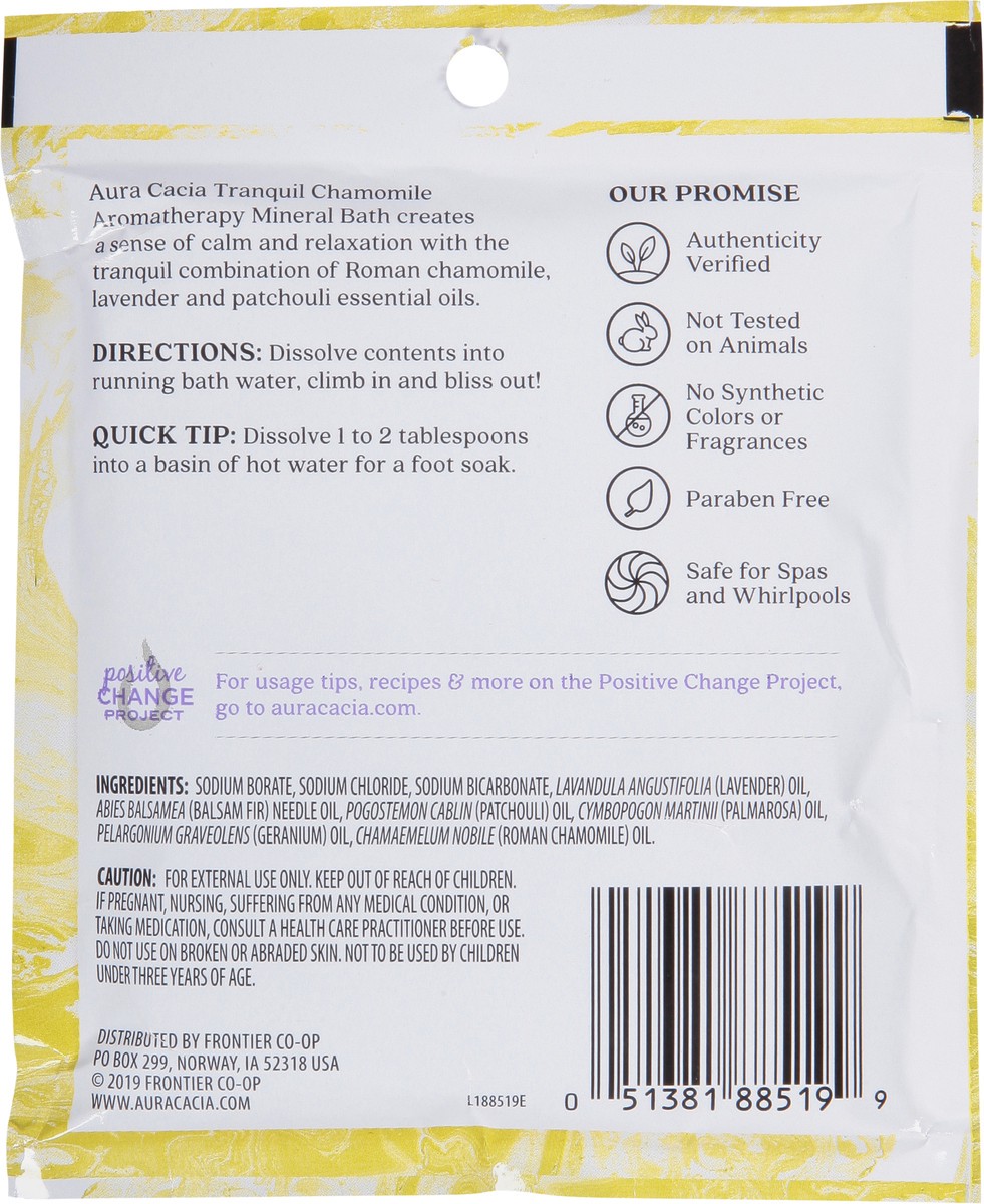 slide 11 of 12, Aura Cacia Tranquil Chamomile Aromatherapy Mineral Bath, 2.5 oz