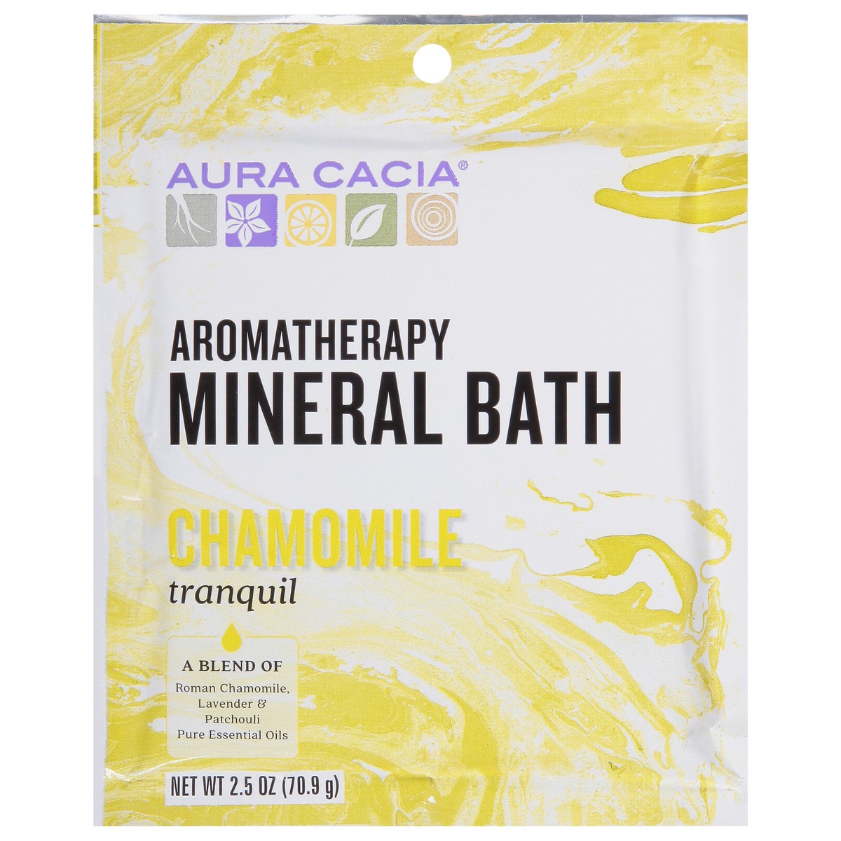 slide 8 of 12, Aura Cacia Tranquil Chamomile Aromatherapy Mineral Bath, 2.5 oz