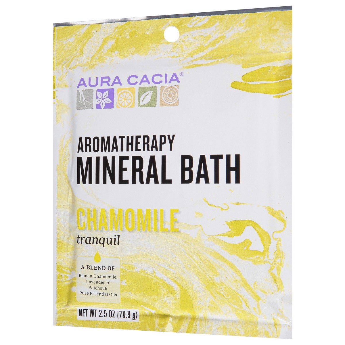 slide 4 of 12, Aura Cacia Tranquil Chamomile Aromatherapy Mineral Bath, 2.5 oz