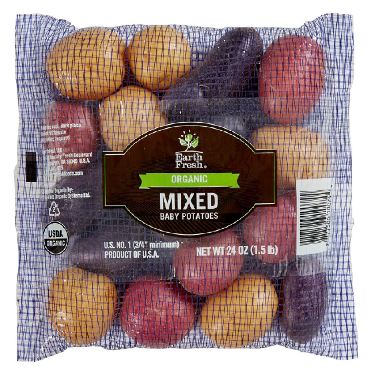slide 1 of 1, Baby Potatoes Mixed 24 Organic, 24 oz