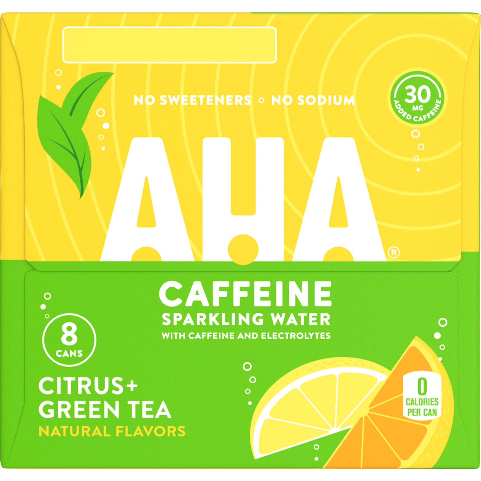 slide 7 of 19, AHA Citrus & Green Tea Sparkling Water, 8 ct; 12 fl oz