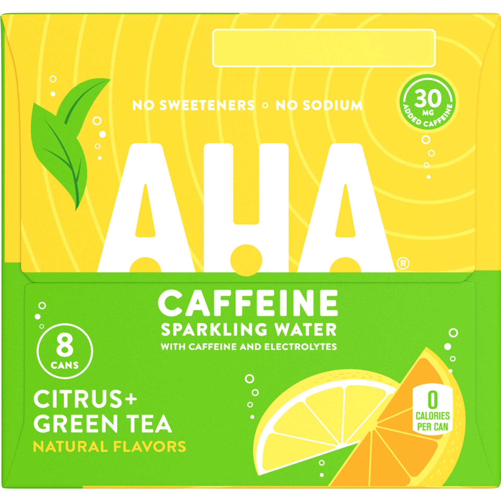 AHA Citrus & Green Tea Sparkling Water 8 ct; 12 fl oz Shipt
