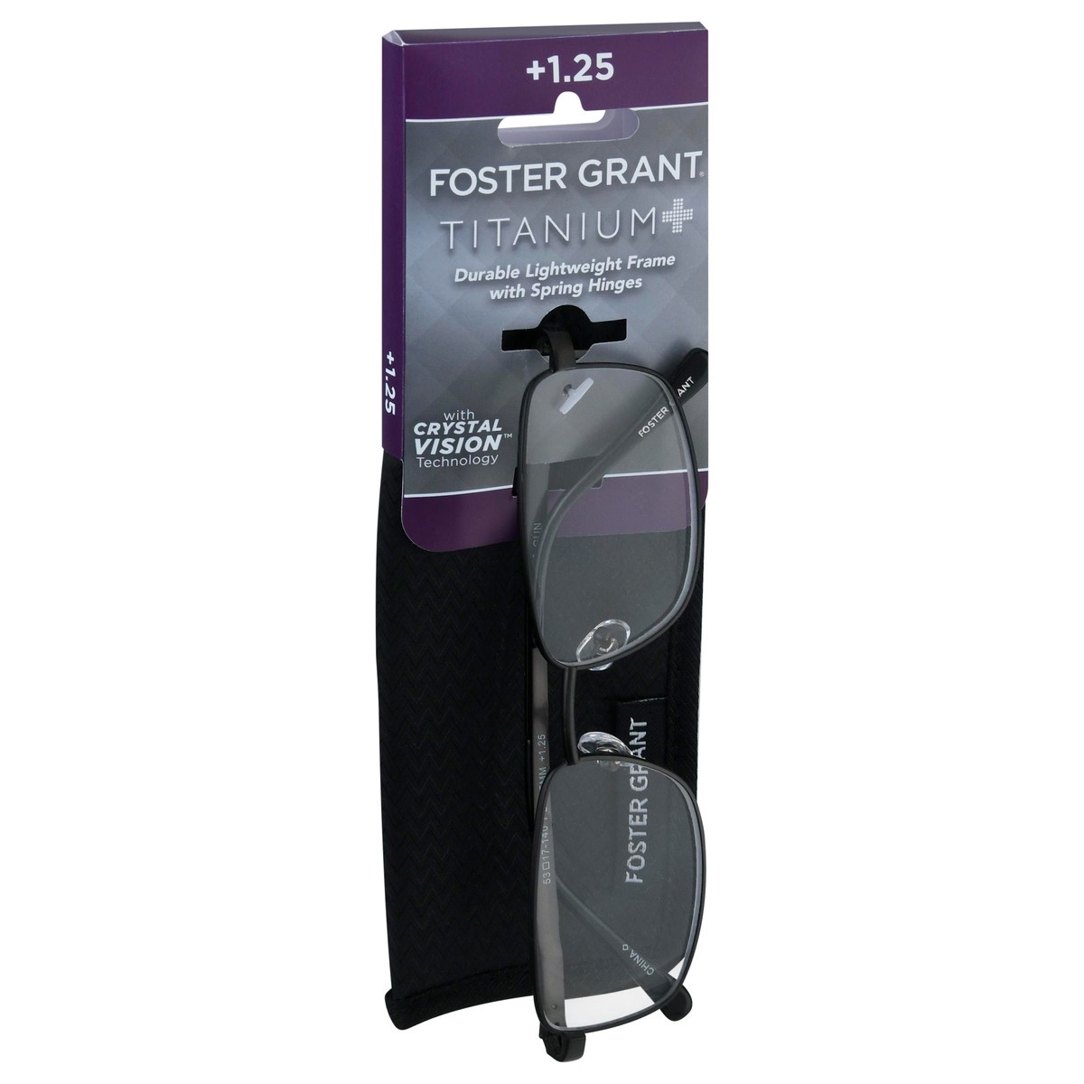 slide 5 of 11, Foster Grant Titanium +1.25 Reading Glasses 1 ea, 1 ct