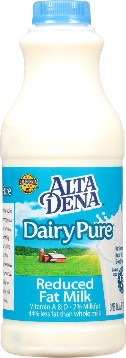 slide 1 of 9, Dairy Pure 2% Milk with Vitamin A and Vitamin D, Reduced Fat Milk Bottle - 1 Quart, 1 qt