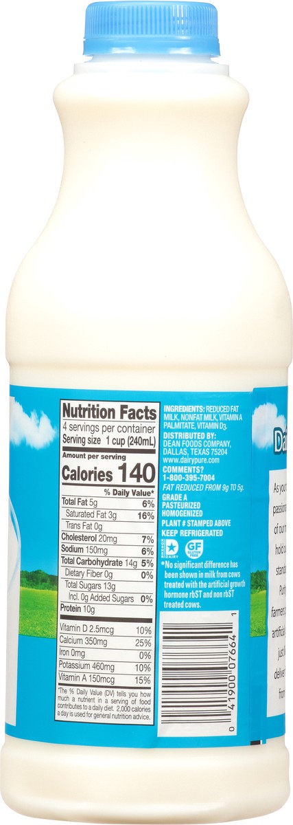 slide 7 of 9, Dairy Pure Quart Dairy Pure 2% Milk, 1 qt