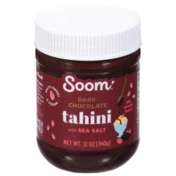 Soom Dark Chocolate Tahini with Sea Salt 12 oz