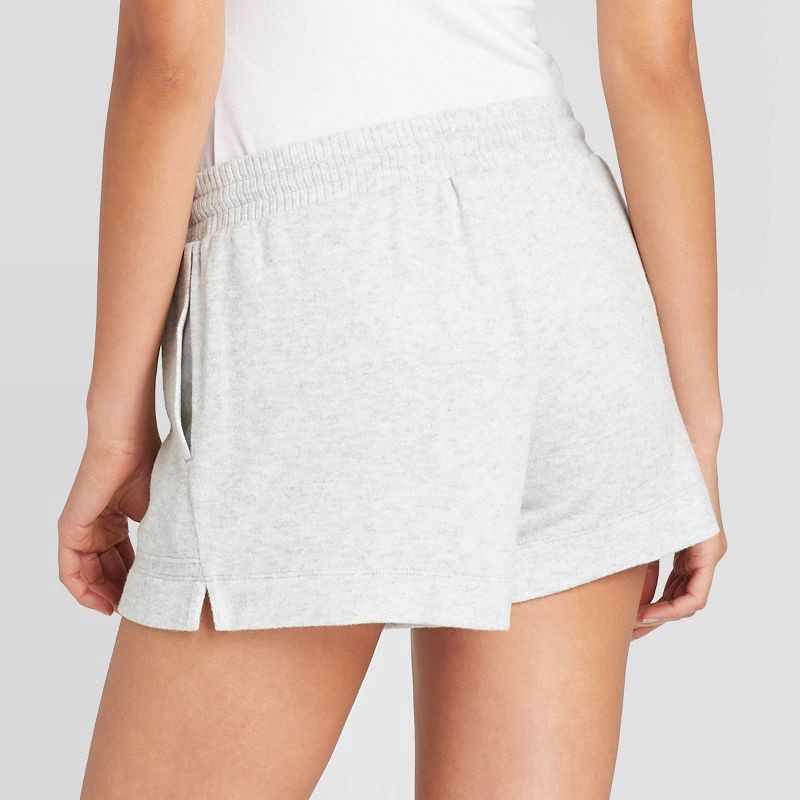 Women's Perfectly Cozy Lounge Pajama Shorts - Stars Above Light Gray XXL 1  ct