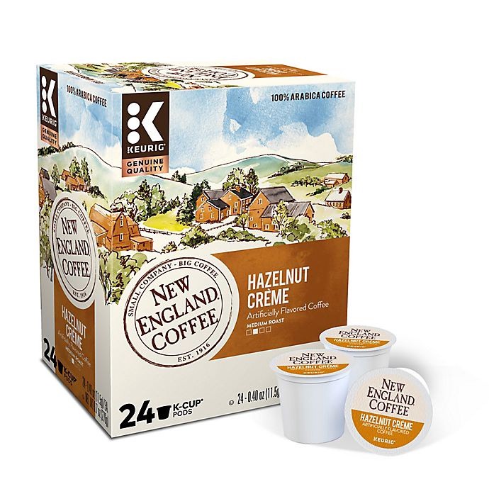 slide 2 of 4, New England Coffee Hazelnut Crme Keurig K-Cup Pods, 24 ct