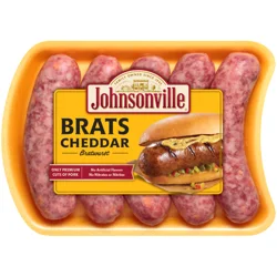 Johnsonville Brats Cheddar Bratwurst 19 oz