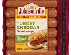 Johnsonville Smoked Turkey Cheddar Bratwurst, 13.5 Oz