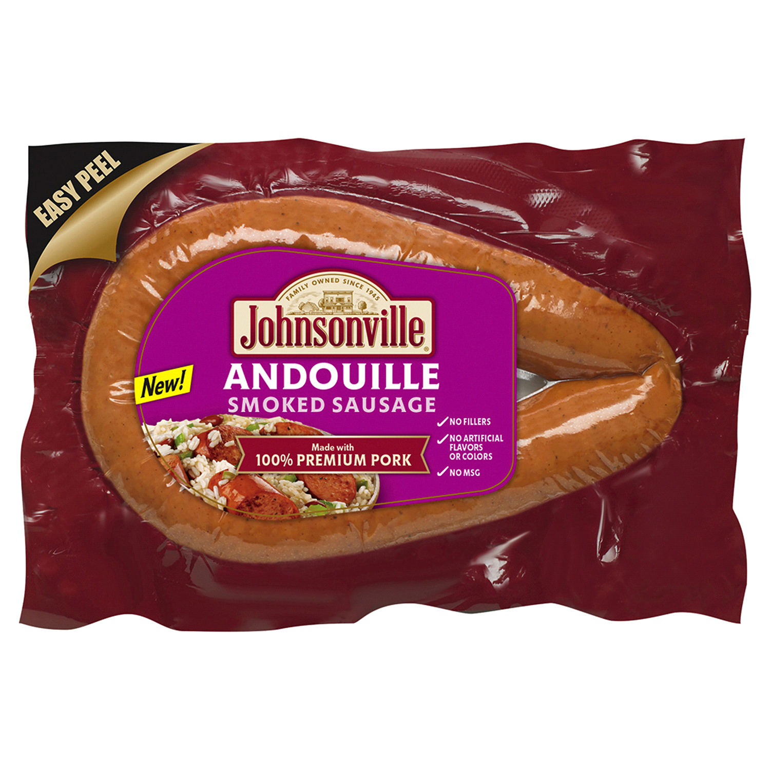 slide 1 of 1, Johnsonville Smoked Andouille Sausage 13.5 oz, 13.5 oz