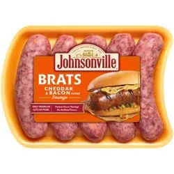 Johnsonville Brats Cheddar Cheese & Bacon Flavor Sausage