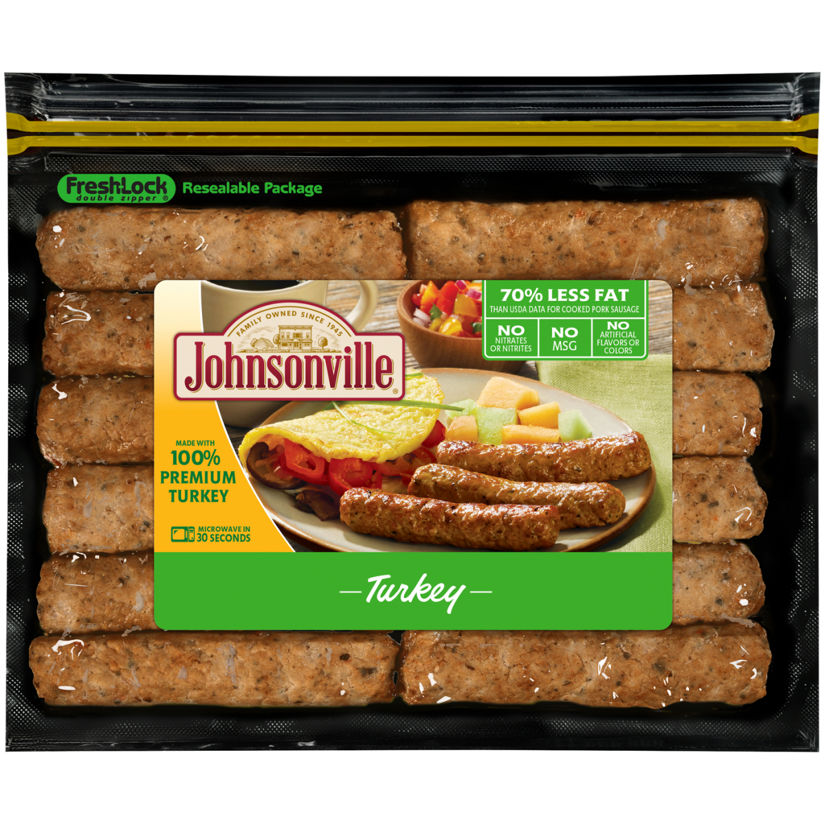 slide 1 of 5, Johnsonville Turkey Breakfast Sausage Links, 9.6 oz, 9.6 oz