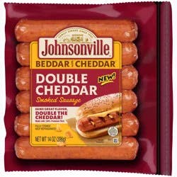 Johnsonville Beddar With Double Cheddar Smoked Sausage & Cheddar Cheese, 14 Oz.