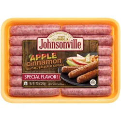 Johnsonville Flavored Breakfast Apple Cinnamon Breakfast Sausage 12 oz
