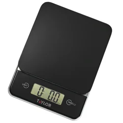 Taylor Black Glass Digital Kitchen Scale 1 ea