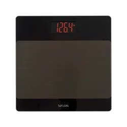 Taylor Digital Capacity Bathroom Scale/Black/Glass