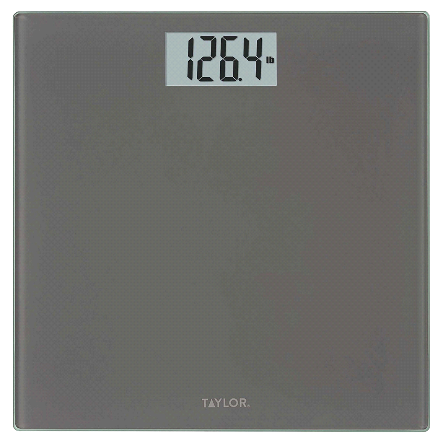 slide 1 of 1, Taylor Digital Capacity Bathroom Scale/Charcoal/Glass, 400 lb