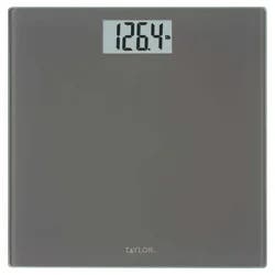Taylor Digital Capacity Bathroom Scale/Charcoal/Glass