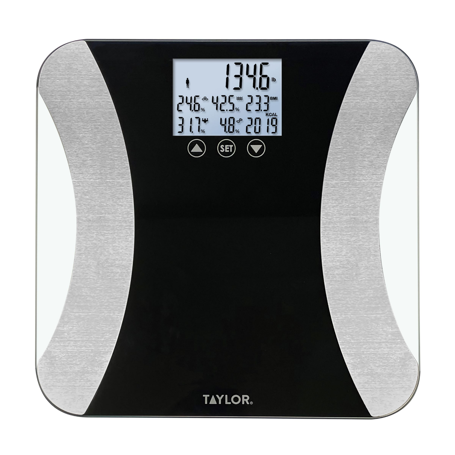 slide 1 of 2, Taylor BIA Glass Single View Black Scale, 1 ct