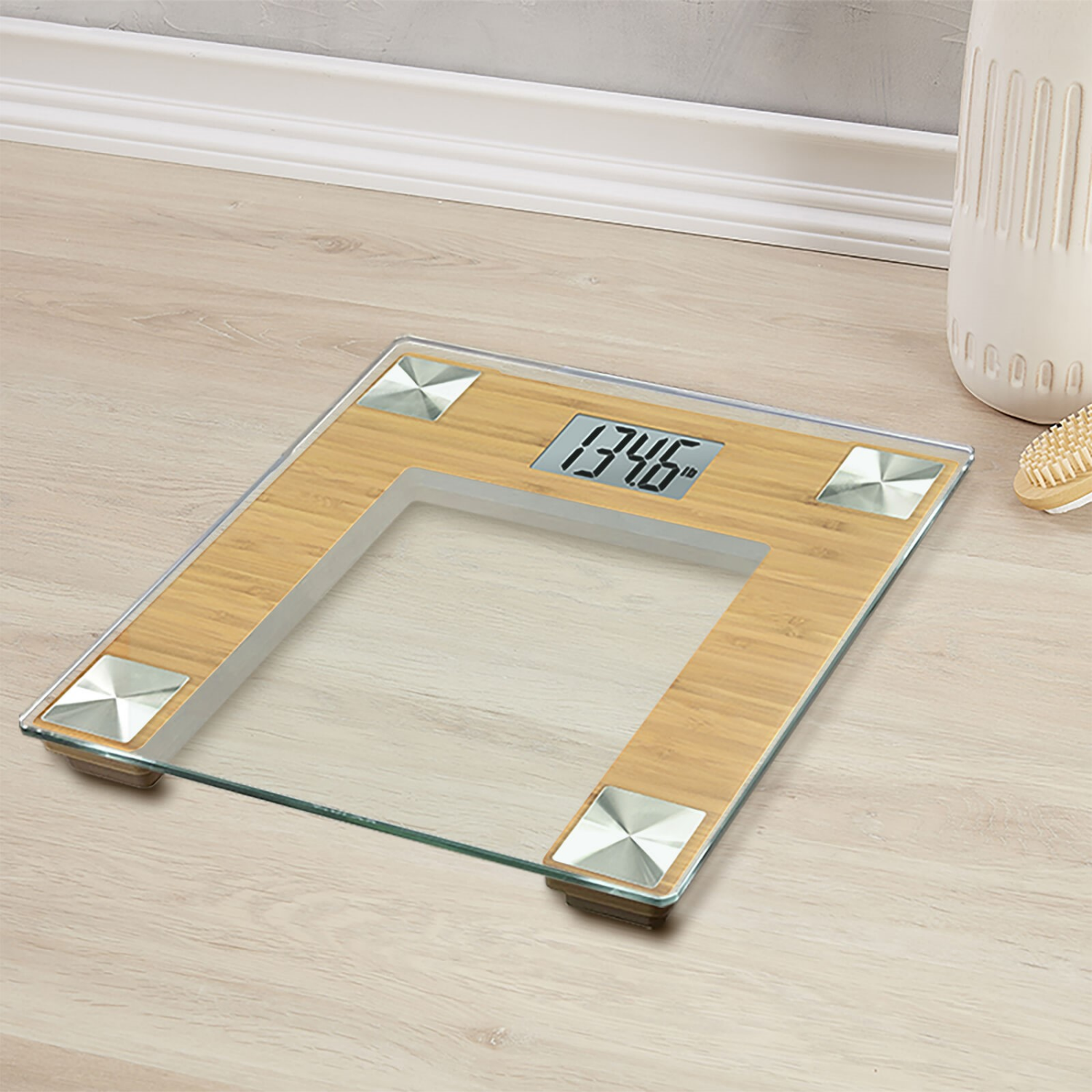 slide 2 of 2, Taylor Digital Glass Bamboo Scale, 1 ct