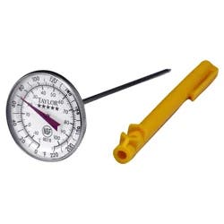 Taylor Instant-Read Yellow Thermometer With Cover
